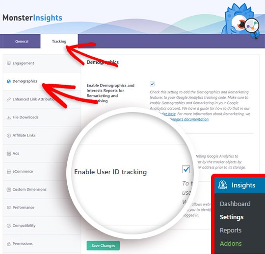 enable woocommerce user activity tracking in monsterinsights