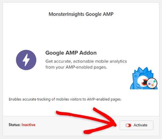 Activer le module complémentaire Google AMP