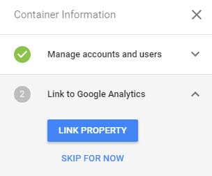 click link property