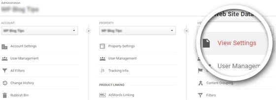 click-view-settings