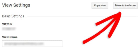 delete a view