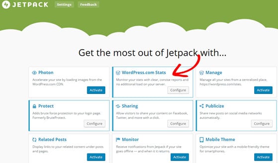 jetpack features