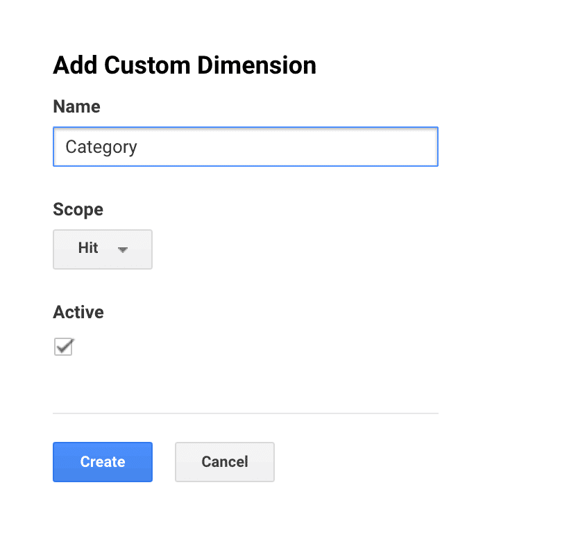 Category Custom Dimensions