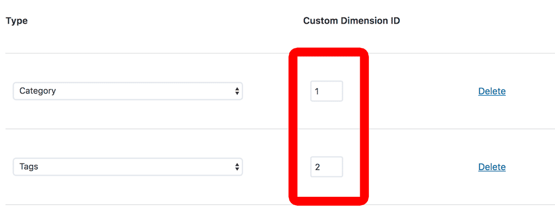 Category Tags Custom Dimensions Easy Setup in WordPress
