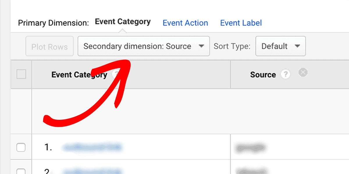 Set Secondary Dimension on Google Analytics Outbound Links
