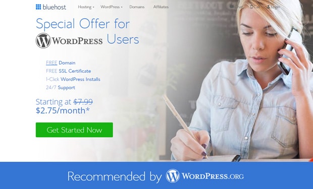 Bluehost Meilleur hébergement WordPress