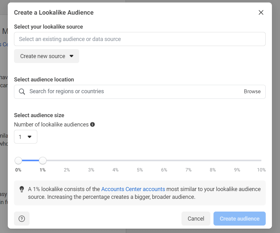 Facebook lookalike audience