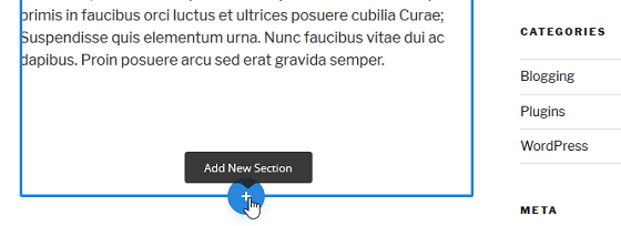 Bloom Conversion Tracking - Divi Builder Add New Section