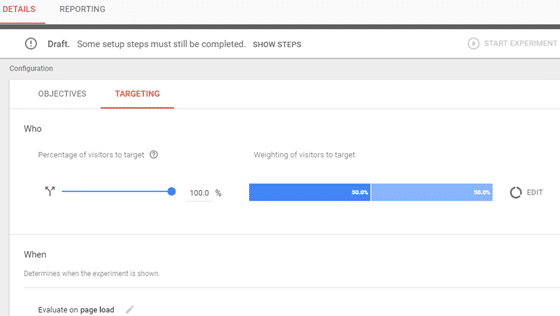 choisir optimiser les options de ciblage