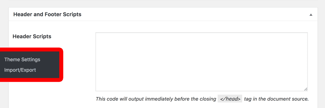 Header and footer scripts in your theme