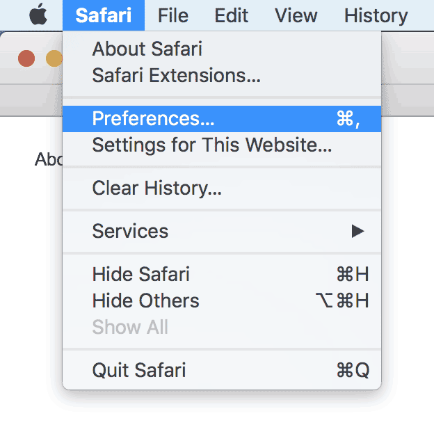 Safari Disable Extensions