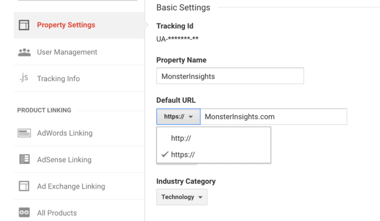 Change the Protocol of Your Site from HTTP to HTTPS in Google Analytics ...