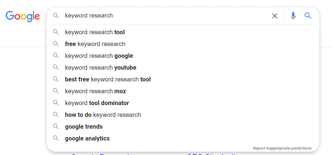 Google Autocomplete