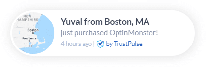 TrustPulse social proof FOMO popups