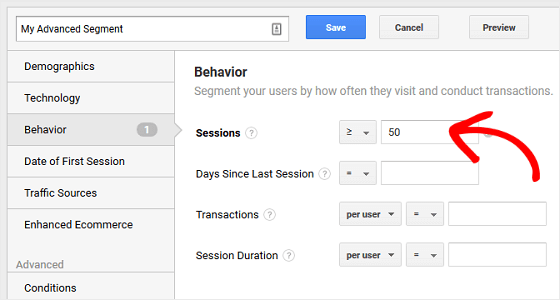 Behavior Configuration