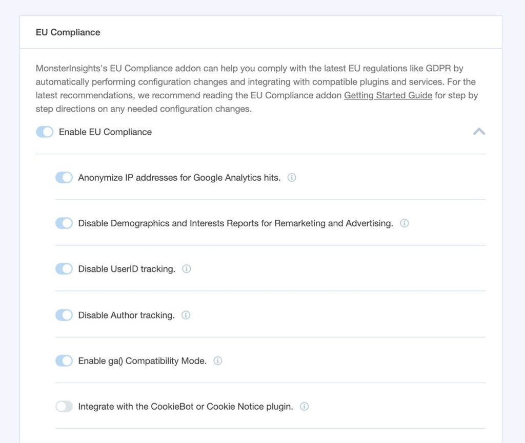 gdpre-and-google-analytics-eu-compliance-settings-panel