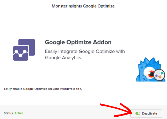 Google Optimize Addon
