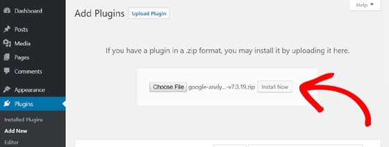 install-monsterInsights-plugin