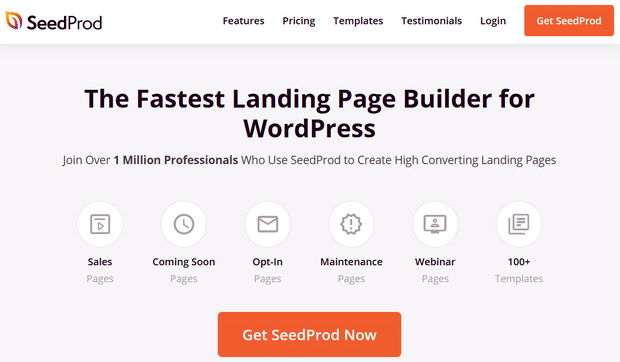 seedprod landing page builder