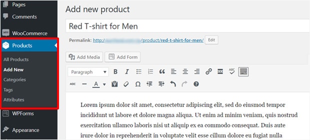 add-new-product-woocommerce 