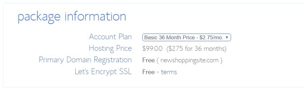 bluehost-package-info-digital-store 