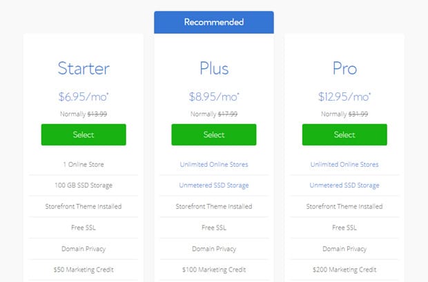 bluehost-woocommerce-hosting-pricing
