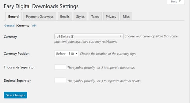 edd-currency-settings 