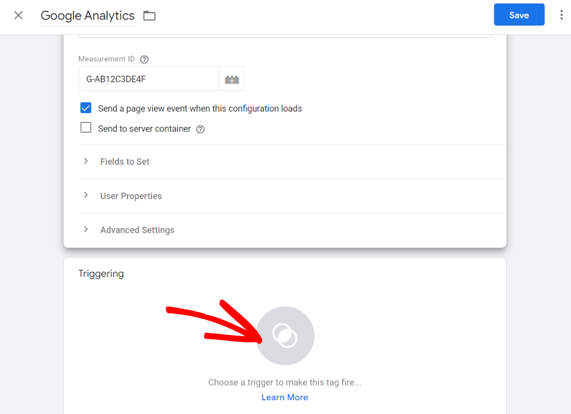 Google Tag Manager GA4 trigger