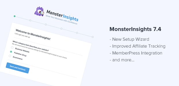 MonsterInsights 7.4