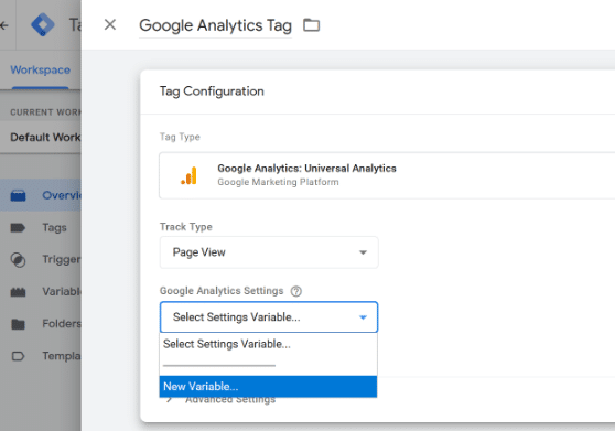 select a new variable
