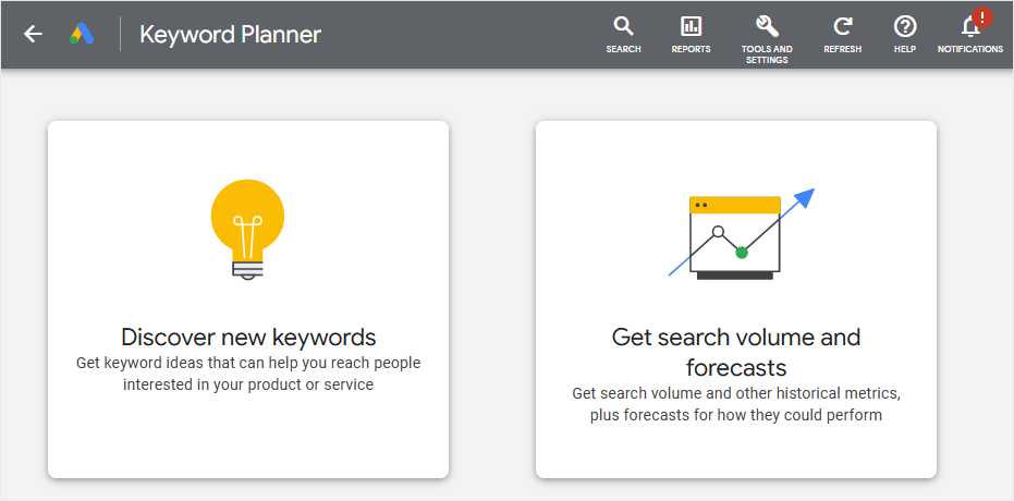 Google Ads Keyword Planner SEO Tool