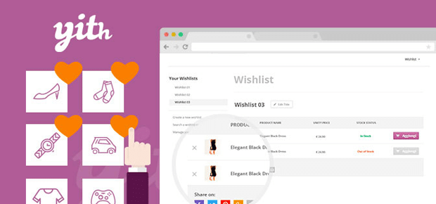 YITH meilleur plugin de liste de souhaits WooCommerce