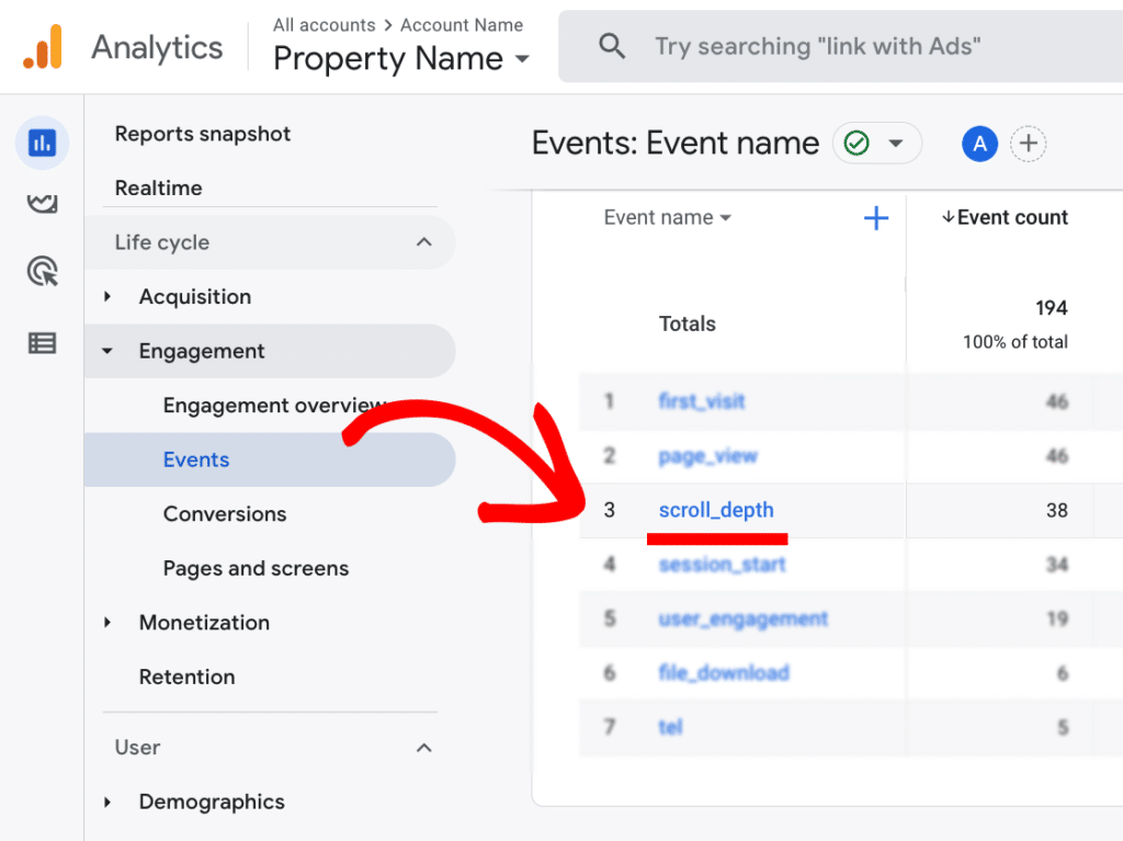 Scroll Tracking and Reporting - MonsterInsights
