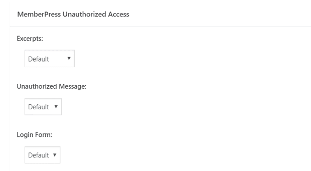 Unauthorized Access Option in a WordPress Post