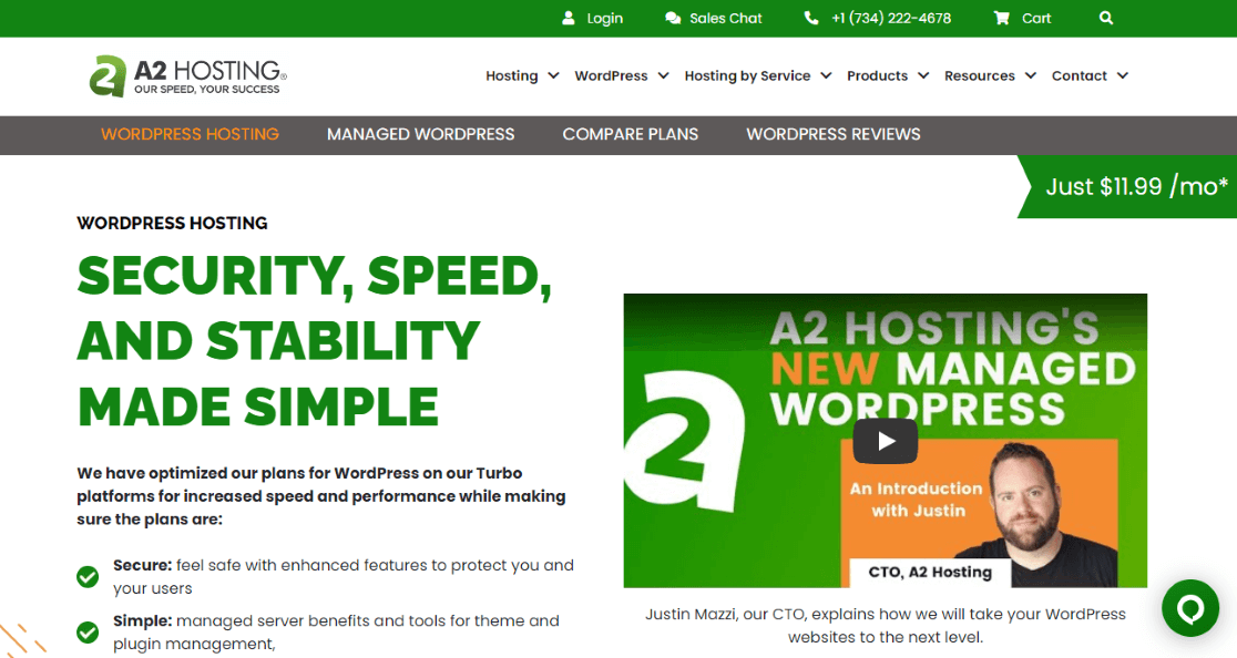 A2 Best WordPress hosting