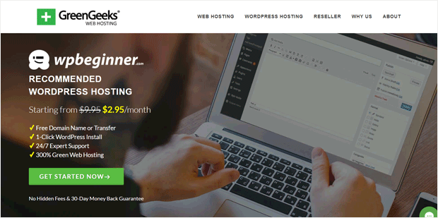 GreenGeeks Web Hosting pour WordPress