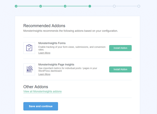 Modules complémentaires recommandés pour le plugin MonsterInsights