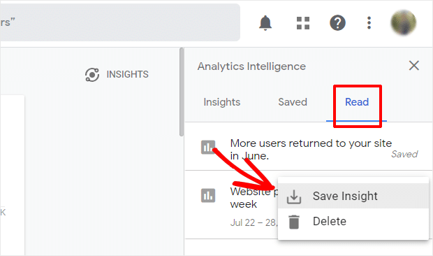 Save Insights