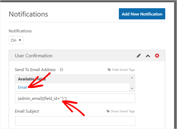 Add Email Option in Send to Email Address Field