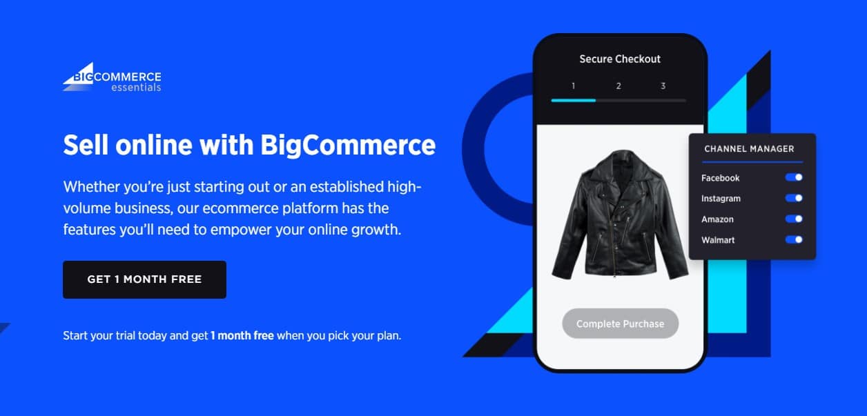 bigcommerce best website builder for ecommerce homepage