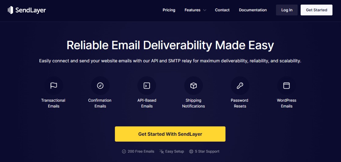 SendLayer - Best SMTP Service for WordPress