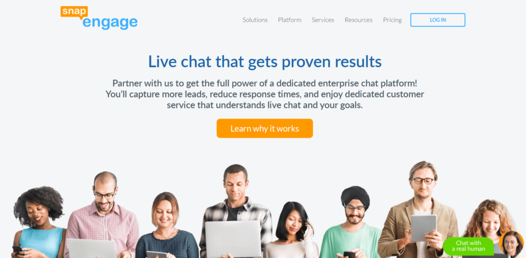 SnapEngage is that it can combine multiple channels with its live chat through the Omnichannel feature.