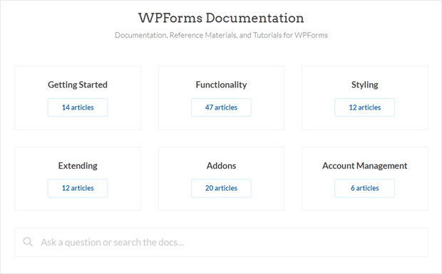 WPForms Documentation