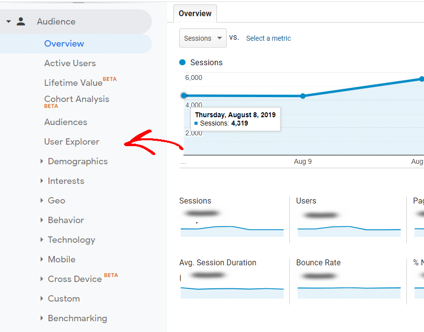 Google analytics audience report overview - چگونه از افزونه ی google analytics چیست؟