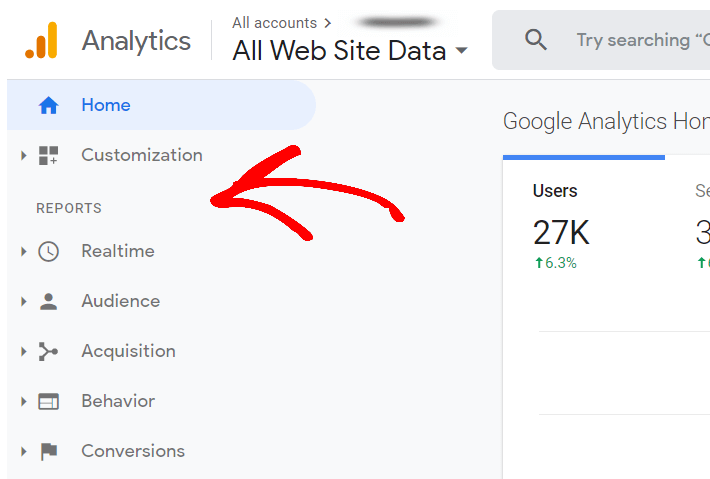Google-analytics-homepage-reports