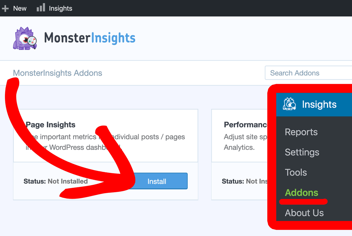 Page insights