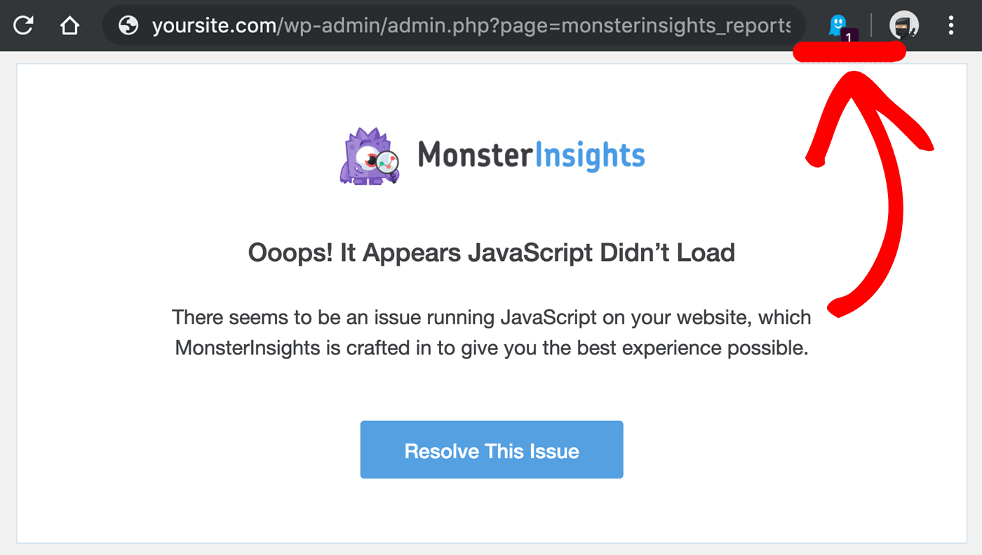 How to fix Ooops It Appears JavaScript Didnt Load There seems to be an issue running JavaScript on your website