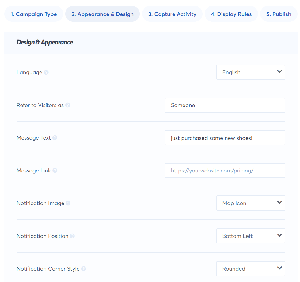 Étape 6 Modifier l'apparence et la conception des fenêtres contextuelles des ventes récentes