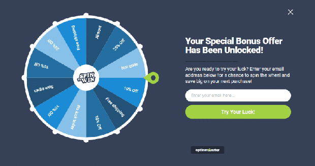 Coupon Wheel Optin Helps to Grow Your Email List