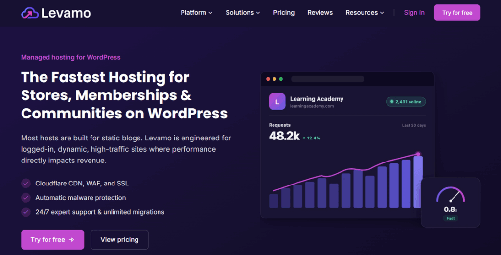 Levamo hosting - MonsterInsights Levamo hosting